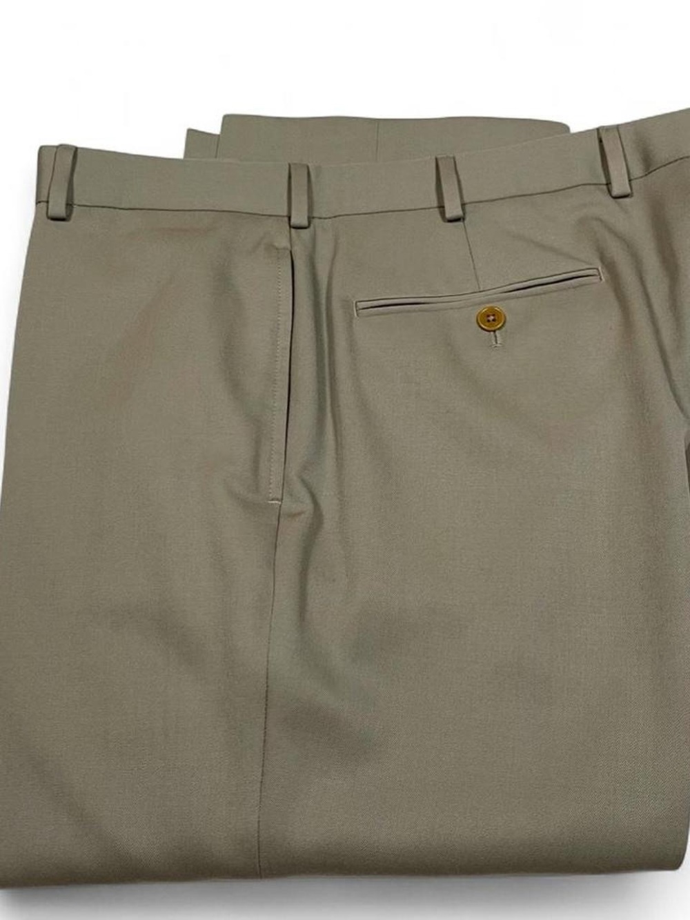 Brooks Brothers 1818 Madison Fit Wool Tan Dress Pants Men’s Size W39 L29 Golf